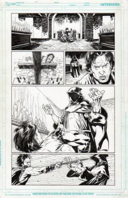 Andrei Bressan | Tavola originale per Sword of Sorcery 4 Stalker 1 p.3. Cm.28 x 43. DC COMICS USA. Anno di esecuzione 2013. | Art e Fumetto