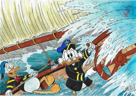 Millet - 1 Original colour drawing - Uncle Scrooge - 2024 | Catawiki