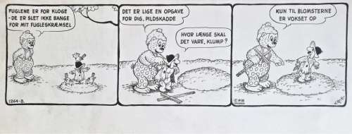 Rasmus Klump - original blæk stribe - nummer 1364-B - Carla og Vilhelm Hansen | ComicGarden