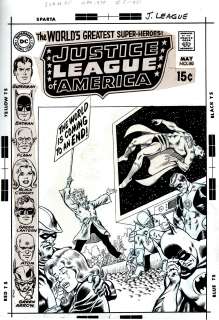 Murphy Anderson | Justice League of America #80 Cover (Superman, Batman, Green Lantern, Flash, Atom, Green Arrow, Black Canary, Criminal: Norch Lor!) 1969 | Romitaman