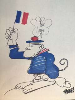 Tardi, Jacques - 1 Original colour drawing - Patriotisme - Drapeau Français | Catawiki