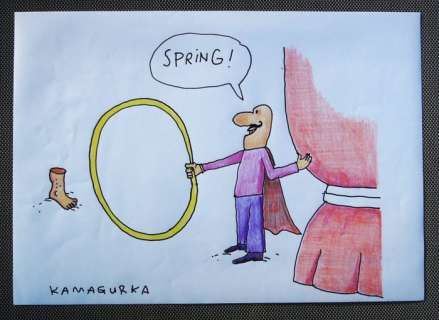 Kamagurka - 1 Original colour drawing - Spring ! - (jaren 2000) | Catawiki