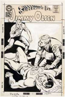"SUPERMAN’S PAL JIMMY OLSEN" #120 ORIGINAL CURT SWAN & NEAL ADAMS COVER ART. | Hake’s