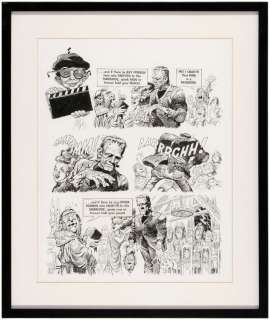 JACK DAVIS "BRIDE OF FRANKENSTEIN" FRAMED ORIGINAL "MAD" MAGAZINE ART. | Hake’s