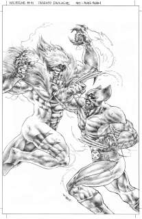 Continue shopping - WOLVERINE #41 ALAN QUAH ORIGINAL COVER ART