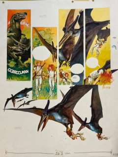 Fernández, Fernando - 1 Original colour page - Viaje a la Prehistoria - 1975 | Catawiki