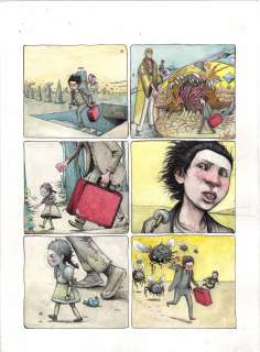 Farel Dalrymple - Prometheus - 3 Page Set - w Grant Morrison