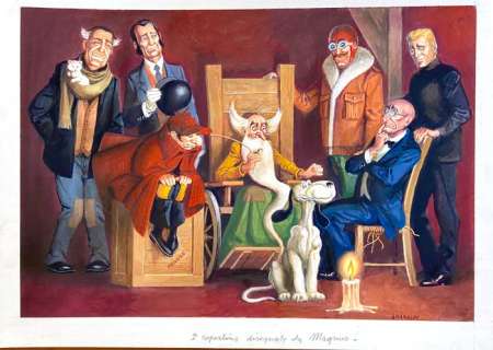 Baraldi, Severino - 1 Original colour drawing - Alan Ford - Omaggio a Magnus | Catawiki