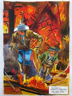 Jacot, Christian - Original colour drawing - Blueberry - Hommage à Giraud et Charlier - 2021 | Catawiki