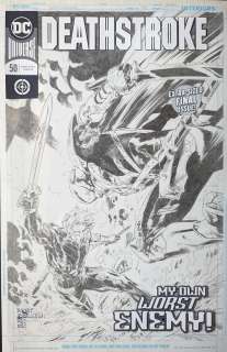 Carlo Pagulayan / PENCILS ONLY - Deathstroke #50 Cover (with overlay) 2019
