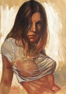 Mauro De Luca - 1 Original colour drawing - Patrizia | Catawiki