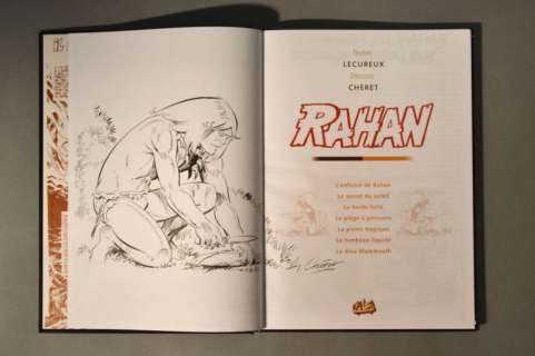 CHERET André  - Intégrale Rahan chez Soleil avec superbe dédicace  - Les 22 tomes[...] | Vermot et Associés