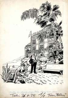 TIBET  - Ric Hochet  - Illustration pour la nouvelle Vacances au Paradisio publiée[...] | Vermot et Associés