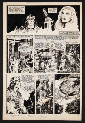 John Bolton - Kull the Conqueror (Vol. 2) #2, story page original art (Marvel, 1983). British comic book artist…