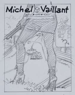 Marc Bourgne - 1 Pencil drawing - Michel Vaillant