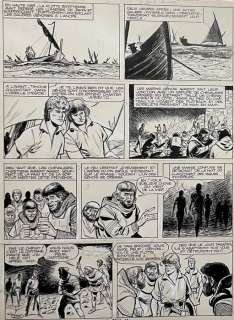 Sirius - 1 Original page - De Timoers - Sirius - La galère pirate (Tome18)-De piratengalei-1965-p 40 - 1965 | Catawiki