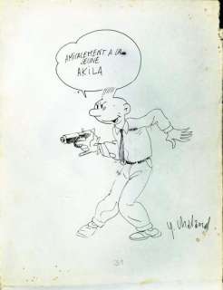 Chaland Yves | * Bob Fish Jolie et rare dédicace ancienne en pied... | Vermot et Associés