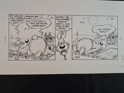 Michelon, Giacomo; Studio Silver - 1 Original page - Lupo Alberto: Mi Fai Ombra! | Catawiki