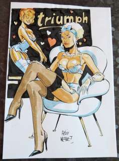 Meynet, Félix | original colour drawing in India ink and watercolours  - Mirabelle | Catawiki