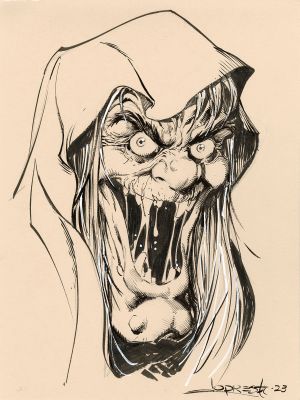 Aaron Lopresti | EC COMICS VAULT KEEPER host of Vault of Horror Portrait | Aaron Lopresti