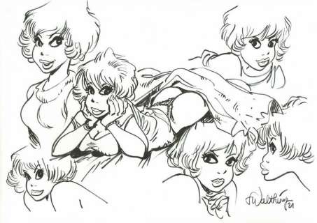 Walthéry - Illustration originale Natacha | BDEnchères