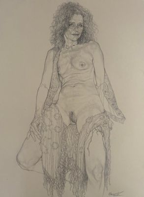 Riccardo Mannelli - 1 Original drawing - Lara - Don’t let it be | Catawiki