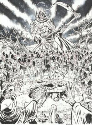 Roger - 1 Original cover - Original drawing for Necromaniacs short film DVD cover - Horror art - Terror | Catawiki