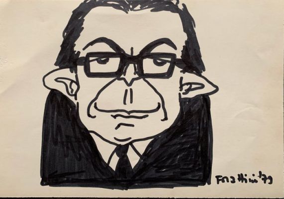 Forattini, Giorgio - 1 Original drawing - Giulio Andreotti - caricatura - 1979 | Catawiki