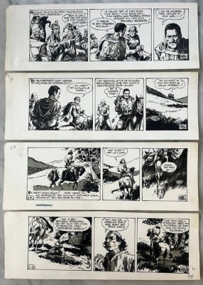 Stapel, Gerrit - 4 4 traits originaux - Huon de Neveling - V8 Het Maanwoud | Catawiki