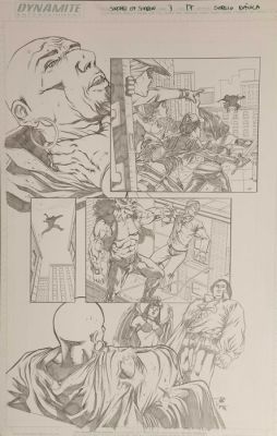 Sergio Dávila (Pencil) Original page - Swords of Sorrow - Swords of Sorrow #3, Page 17 | Catawiki