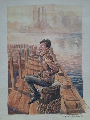 Zuccheri, Laura - 1 Original colour drawing - Julia - 1999 | Catawiki