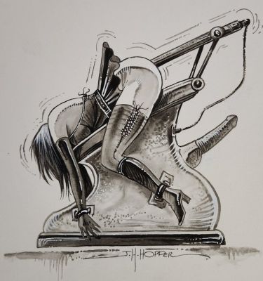 Hopper Jack Henry / Jacques Geron / Vincey - 1 Original drawing - Madame | Catawiki
