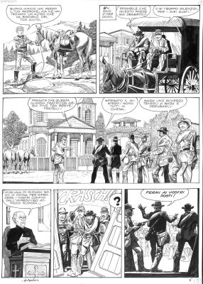 Sergio Tarquinio - Tavola originale "Storia del West" - Episodio 9 Pagina 72 | Love Original Art