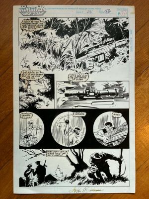 John Buscema - 1 Original page - Punisher War Zone