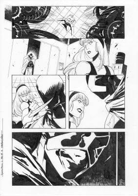 Continue Shopping | GWENPOOL #4 PAGE 3 ORIGINAL PAGE BY STEFANO NESI | Scott’s Collectables