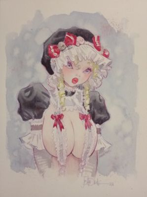 Andreae, Jean-Baptiste - 1 Original colour drawing - Lolita soubrette | Catawiki