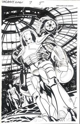 Land, Greg / Leisten, Jay - 1 Original page - Uncanny X-Men 7-5 | Catawiki