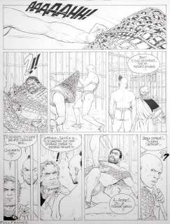 Delaby | Murena, planche n°3 Ã  l’encre de Chine de l’épi… | Banque Dessinée