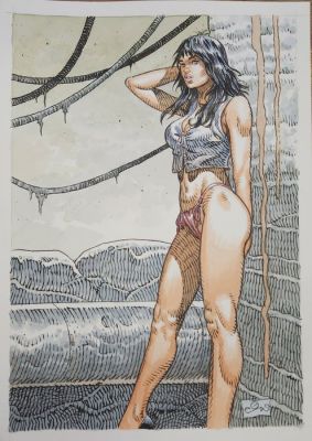 Joseph Eon - 1 Original drawing - Druuna - Illustration Druuna | Catawiki