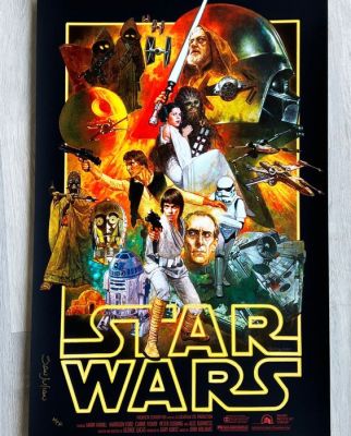Sanjulian – Star Wars : Un nouvel espoir - XXL Black Edition Poster (8/15) – Hand Signed
