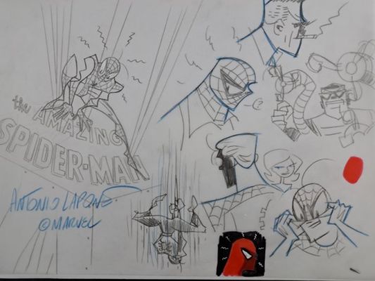 Lapone, Antonio - 1 Original colour drawing - The Amazing Spider-Man | Catawiki