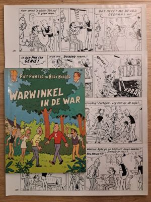 Pom - 1 Original page - Piet Pienter en Bert Bibber - Warwinkel in de war - 1974 | Catawiki