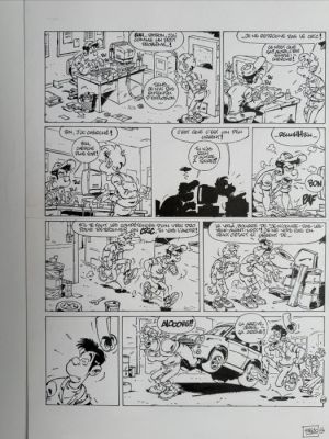 Stedo (Dauvin, Stéphane) - 1 Original page - Les Jumeaux - À la recherche d’un cric - 2005 | Catawiki