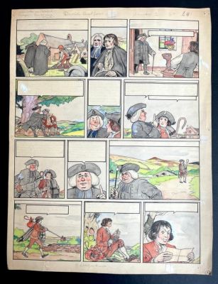 Laudy, Jacques - 1 Original colour page - David Balfour - 1952 | Catawiki