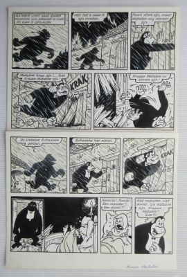 Nys, Jef - 1 Original page - Jommeke 31 - Knappe Mataboe - 1967