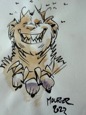 Mourier, Jean-Louis - 1 Original colour drawing - Trolls de Troy - Hébus - 2023 | Catawiki