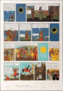 Le Temple Du Soleil Lithographie En Couleur Commercialisée En 1981 Au Profit Du Â«Â World Wildlife Fund Belgiumâ Â», Plus Communément ... |  | Artcurial