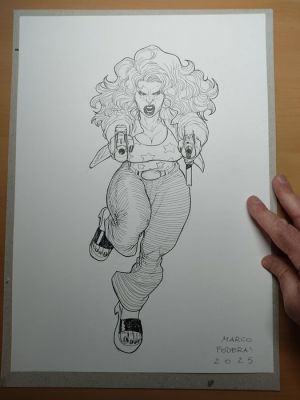 Marco Foderà - 1 Original drawing - Gehenna - Omaggio a Tony S. Daniel - 2025 | Catawiki