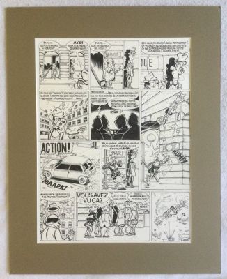 Devos, Jacques - 1 Original page - Génial Olivier - Dubbelspel / Gite ou double - 1986 | Catawiki