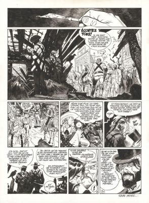 Ralph Meyer | Planche originale n°36 - Mister Prairie - Undertaker | Daniel Maghen